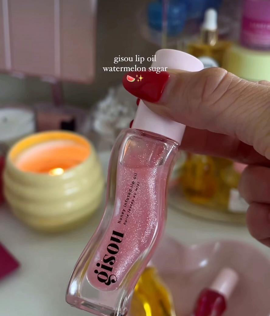 【 現貨 】Gisou Honey Infused Lip Oil 蜜糖西瓜唇蜜 Watermelon Sugar 8ml