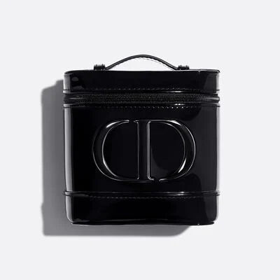 【 訂購 】迪奧型格漆皮限量化妝箱包Makeup Train Bag Limited Edition Black