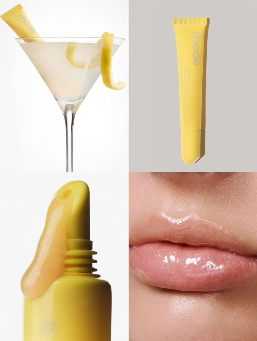 【 現貨 】【 限量 】Rhode 敏感修護保濕染唇蜜 Lipgloss - 微閃檸檬色 Lemontini