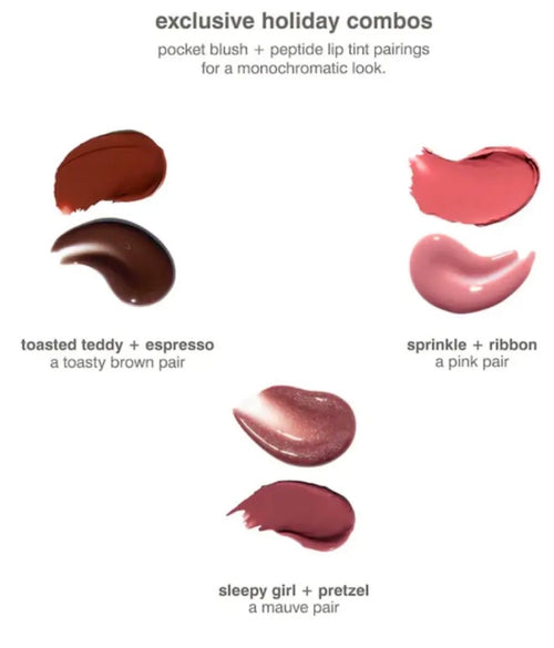 【 訂購 】Rhode 限量假日胭脂膏唇蜜套裝 sprinkle + ribbon 櫻花粉 - Cream Blush Lip set