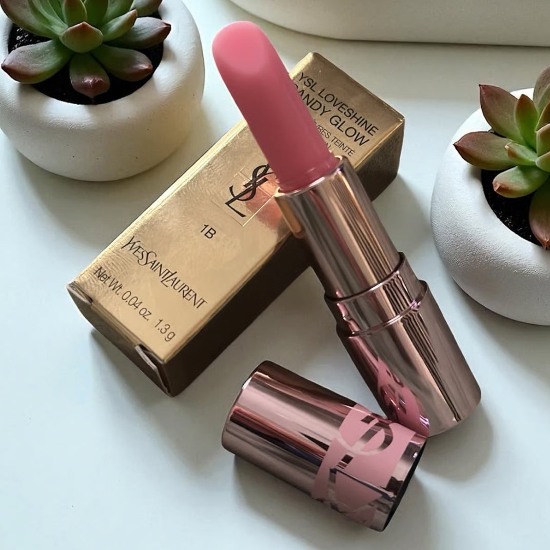 【 現貨 】聖羅蘭 粉管唇膏 Love Shine Candy Glow Lipstick 1B 中樣