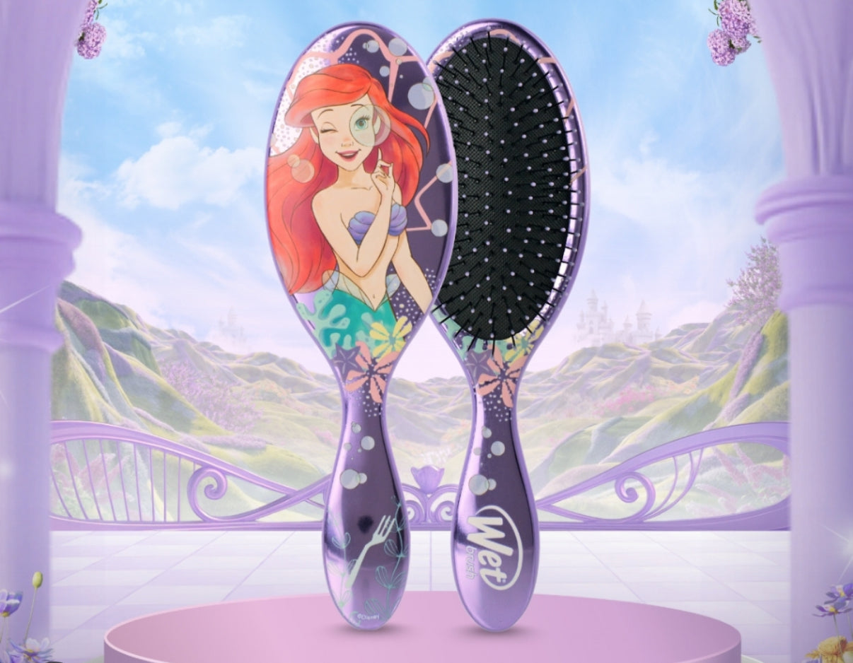 【 現貨 】迪士尼美人魚公主限量乾濕兩用鬆軟梳 Little Mermaid Ariel Princess Comb Hair Brush