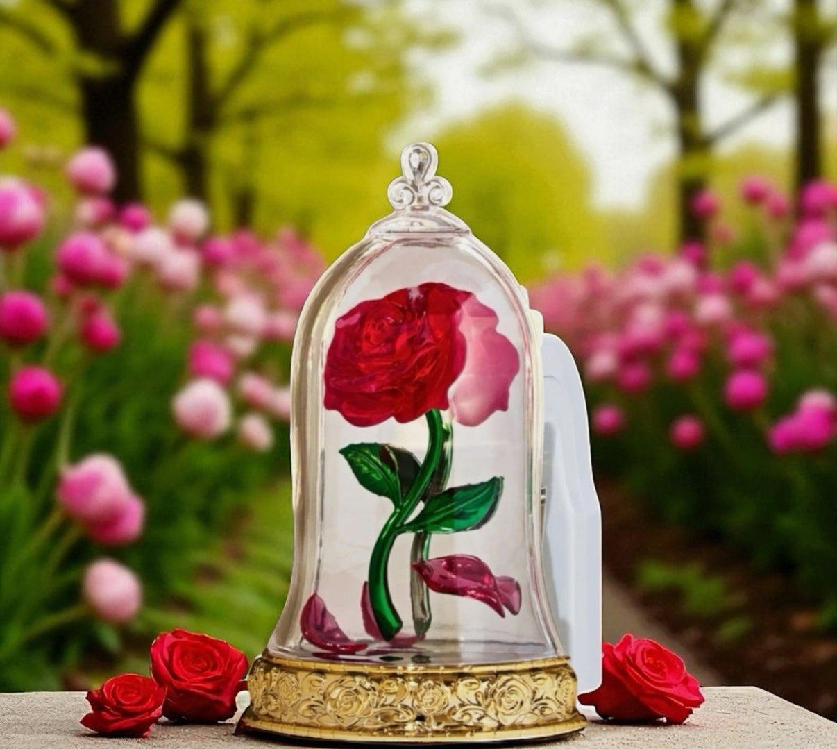 【 訂購 】迪士尼美女與野獸貝兒公主限量 發光插電香薰座 Beauty and the Beast Belle Princess Electric Scent Light Up