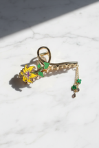 【 現貨 】迪士尼限量閃鑽貝殼耳環 Ariel Little Mermaid Shell Bling Bling Earrings (Copy)