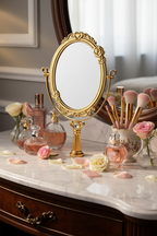 【 現貨 】迪士尼限量Belle美女與野獸貝兒金色鏡 Mirror