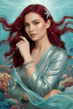 【 現貨 】迪士尼美人魚 Ariel Little Mermaid 珍珠手鏈兩條裝 Bracelet