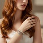 【 現貨 】迪士尼美人魚 Ariel Little Mermaid 珍珠手鏈兩條裝 Bracelet