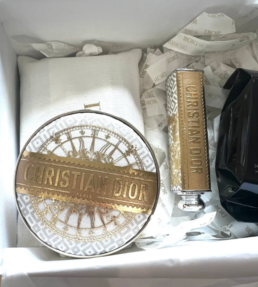 【 現貨 】迪奧聖誕限定 限量舞會系列 - 聖誕唇膏殼金殼