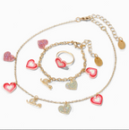 【 現貨 】芭比 Y2K 心心 首飾套裝(頸鏈 手鏈 戒指) Bracelet Necklace Ring Set