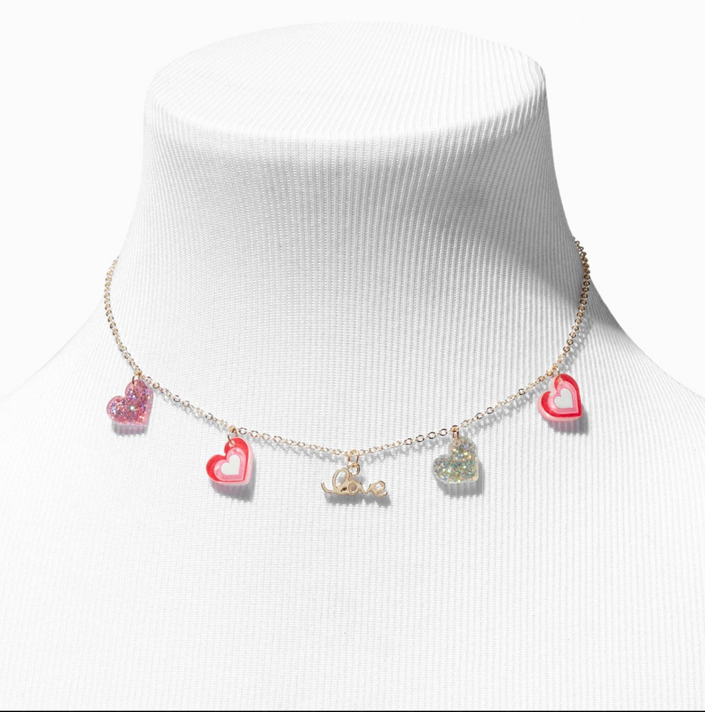 【 現貨 】芭比 Y2K 心心 首飾套裝(頸鏈 手鏈 戒指) Bracelet Necklace Ring Set