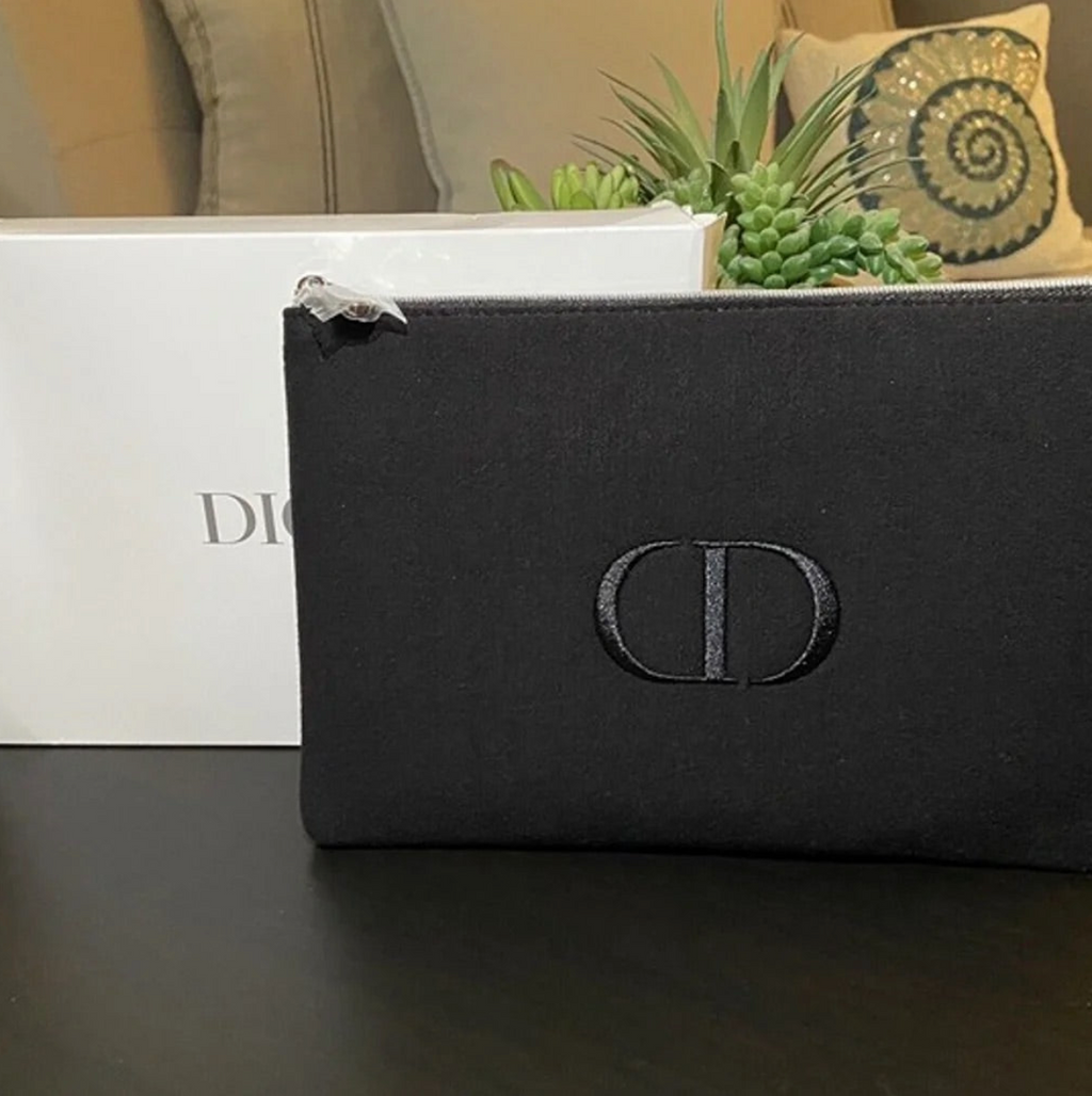 【 現貨 】迪奧限量寶藍色布面長方化妝包 Makeup Bag Limited Edition