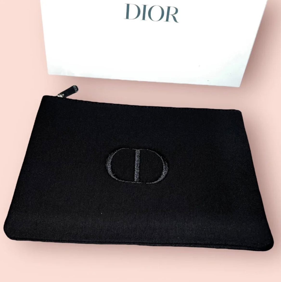 【 現貨 】迪奧限量寶藍色布面長方化妝包 Makeup Bag Limited Edition