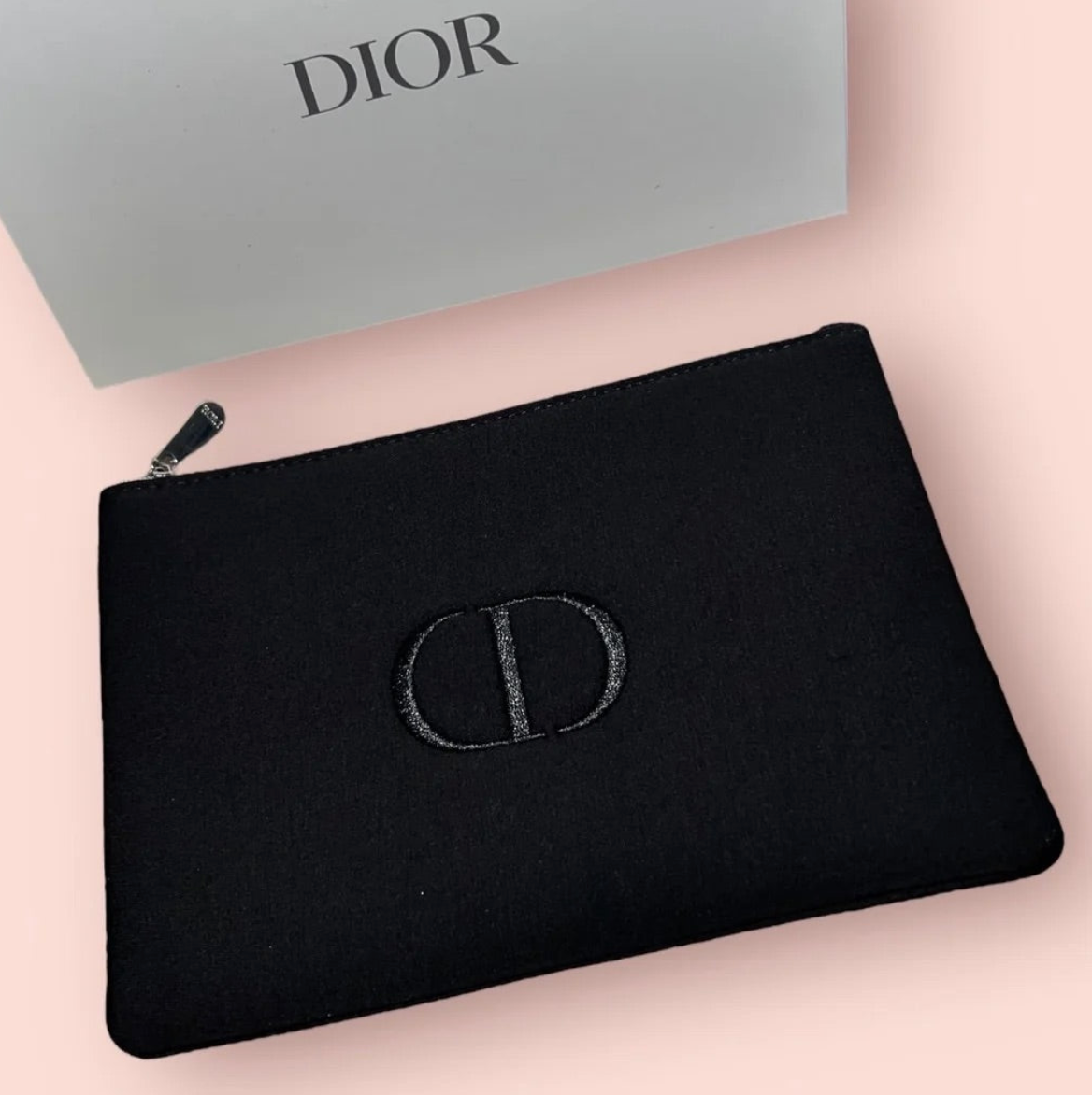 【 現貨 】迪奧限量寶藍色布面長方化妝包 Makeup Bag Limited Edition