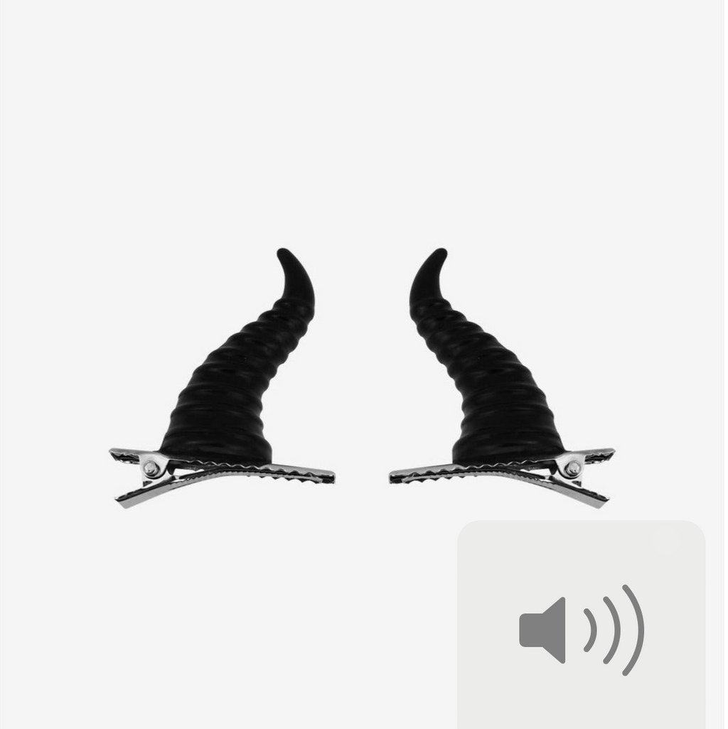 【 現貨 】迪士尼限量黑魔女耳仔髮夾  Maleficent Ears Hair Clip - Sleeping Beauty