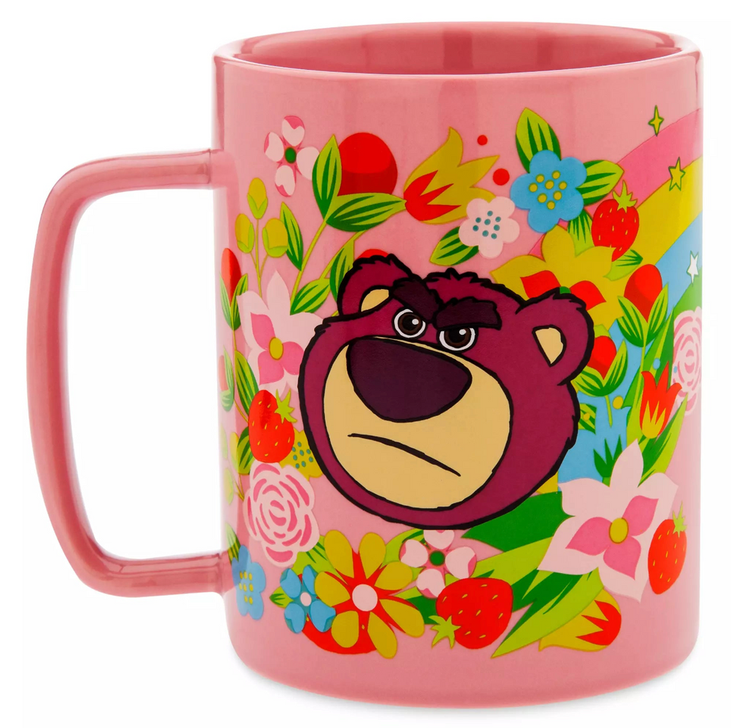 【 現貨 】迪士尼可愛勞蘇Lotso雙面水杯 連暖杯墊 Coffee Mug Cup
