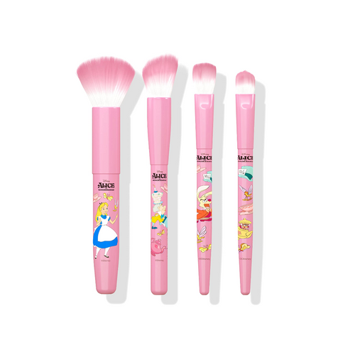 【 現貨 】迪士尼 限量 愛麗絲夢遊仙境 4支化妝掃套裝 Alice Brush Set ( 4 pcs )
