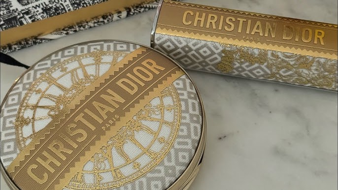 【 現貨 】迪奧聖誕限定 限量舞會系列 - 金殼 - 唇膏殼 ＋ 粉底殼套裝 Set