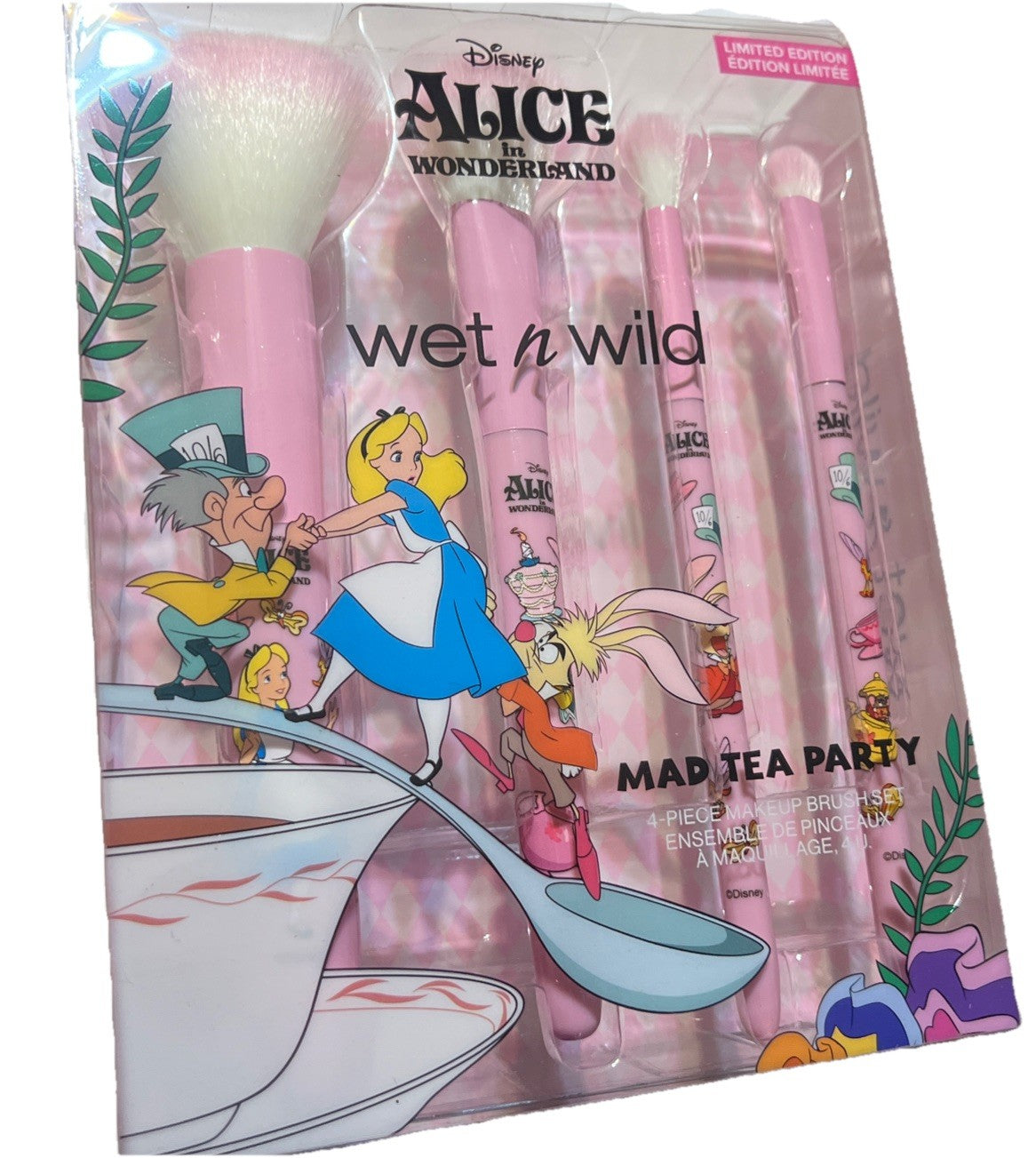 【 現貨 】迪士尼 限量 愛麗絲夢遊仙境 4支化妝掃套裝 Alice Brush Set ( 4 pcs )
