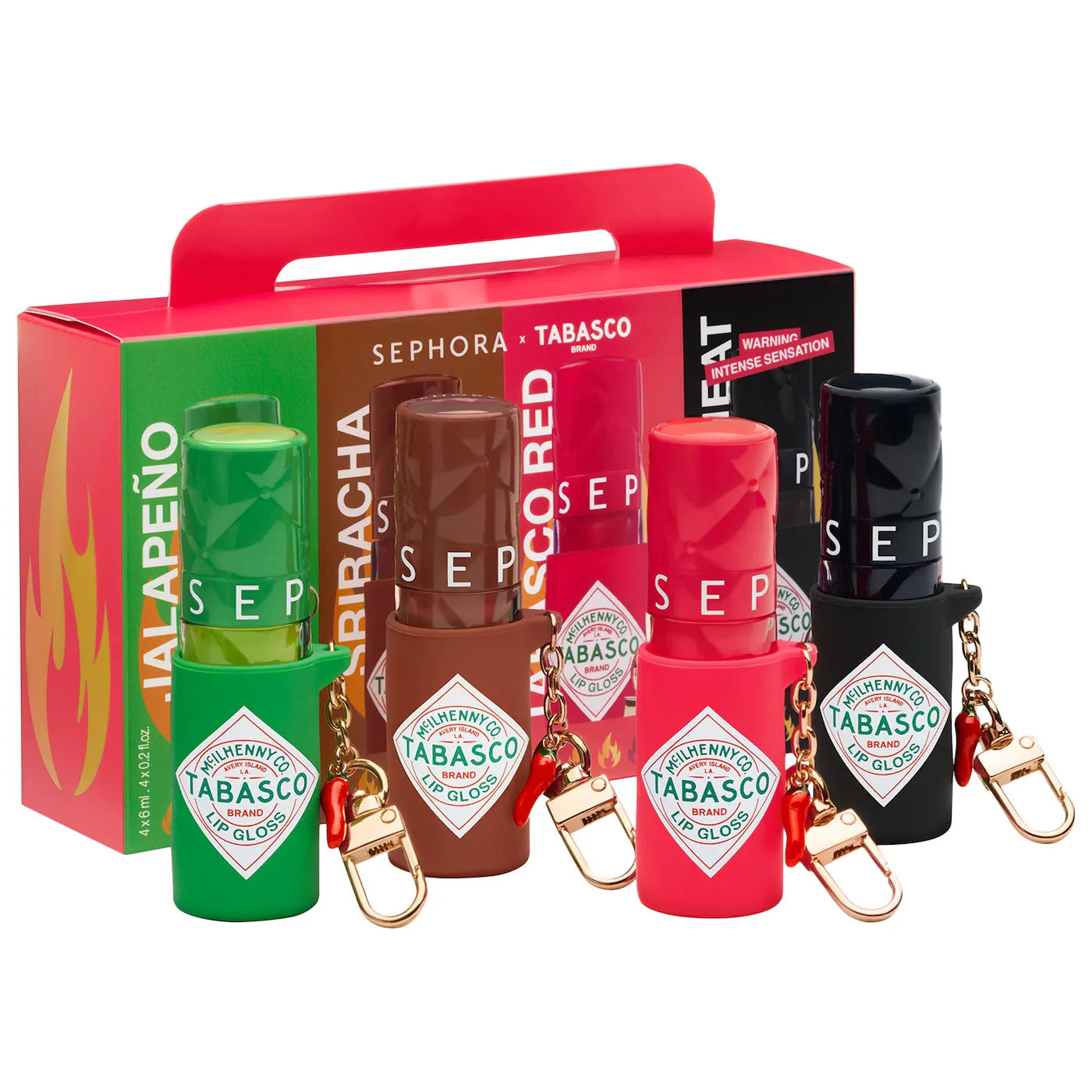 【 訂購 】🌶️ 限量 Tabasco 辣椒仔豐唇唇蜜 - 4色（紅/ 綠/ 啡/黑色)