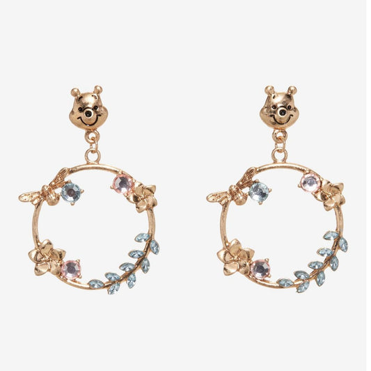 【 現貨 】迪士尼小熊維尼閃石耳環 Disney Winnie The Pooh Earrings