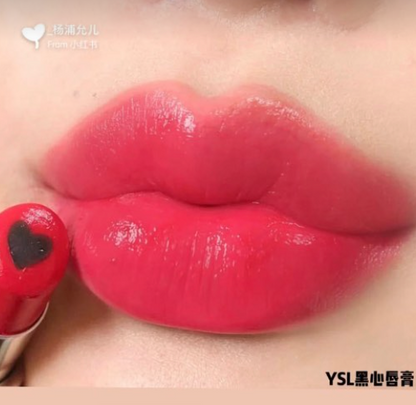 【 現貨 】 YSL 限量黑色桃心唇膏 Lipstick #2