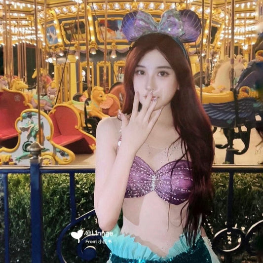 【 現貨 】Disney 迪士尼限量30週年美人魚耳仔頭箍 Little Mermaid Ariel Ears