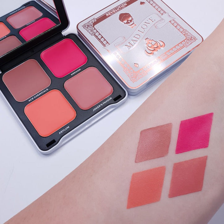 【 現貨 】DC X Mad Love 限量小丑 & 小丑女4色胭脂盤 Cream Blush Quad